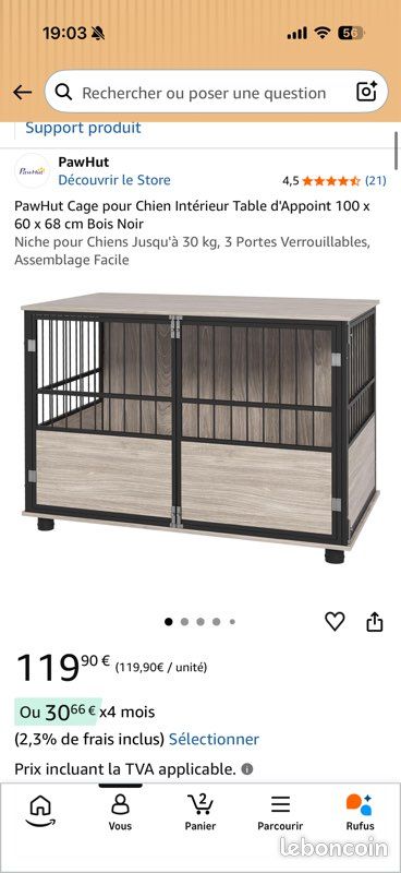 Cage éducation chien (image 1)