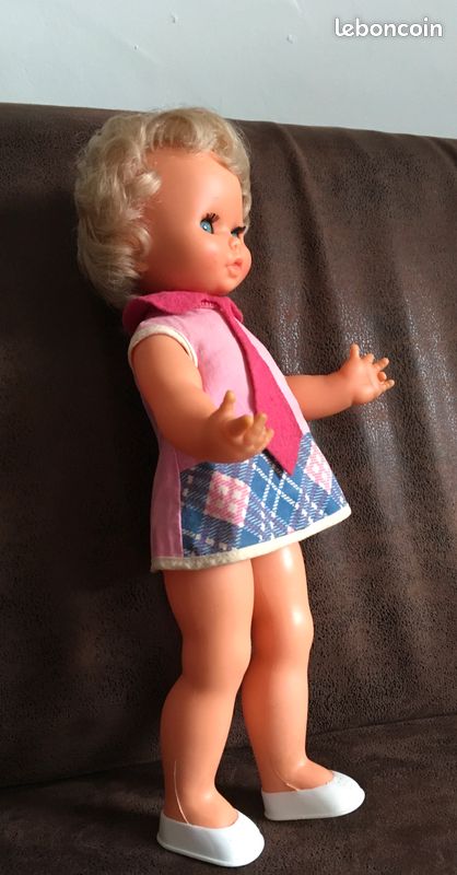 Poupée Ancienne Clodrey Coucou 45 Cm De 1969 - Parlante, Avec Habits Et Boîte D'origine