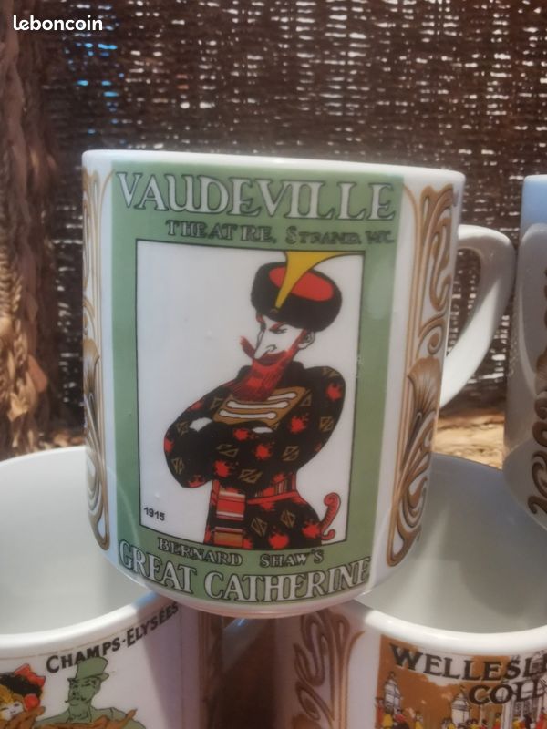 Ensemble de 5 mugs années 80 (image 2)