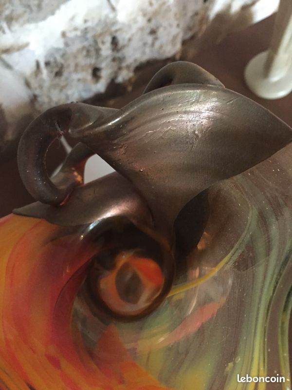 Vase verre soufflé bis matière (image 3)