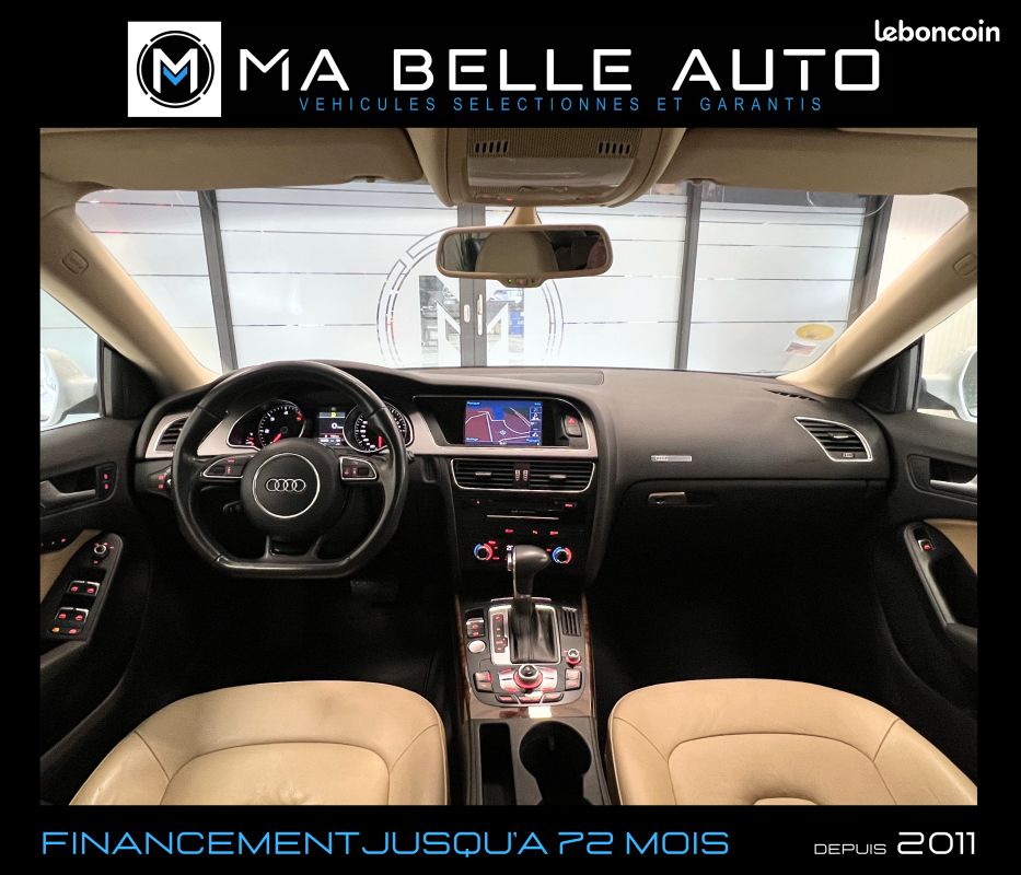 AUDI A5 SPORTBACK 2.0 TDI 143 AMBITION LUXE MULTITRONIC / carnet + factures / parfait état (image 3)