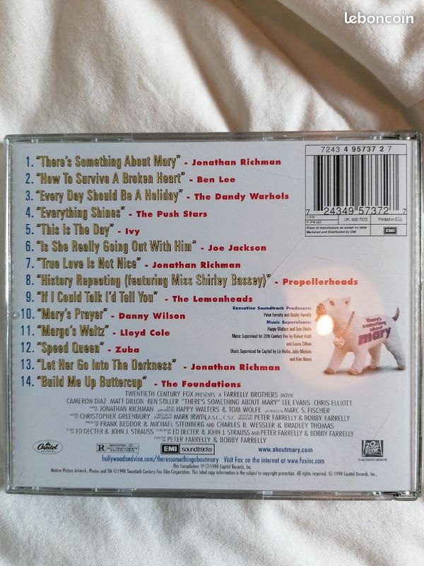 Musique de film bo there s something about mary cd original musical (image 3)