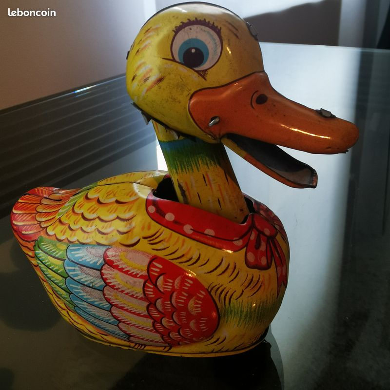 Figurine Canard de Barbarie - Blanc - Bébé - 7.24