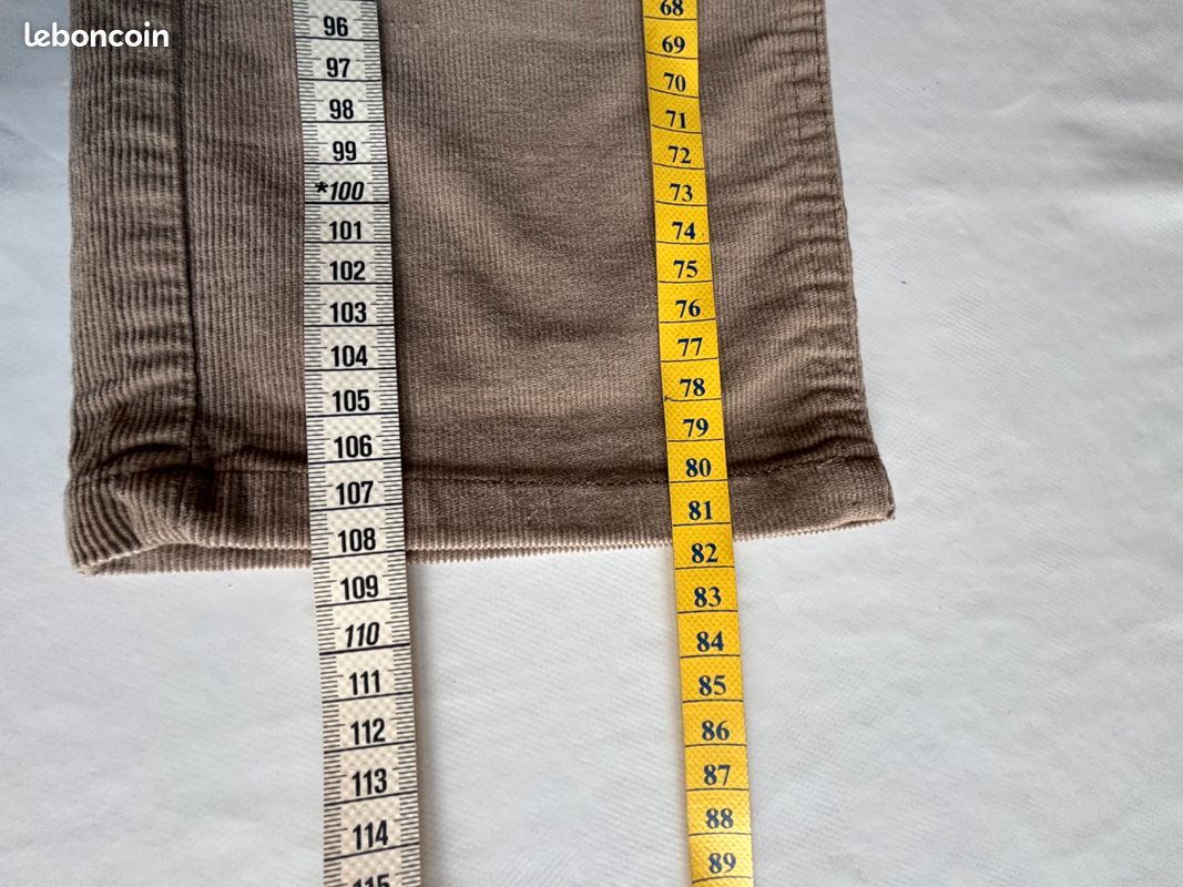 Pantalon en velours côtelé fin – Yessica – taille 42 - jamais porté (image 4)