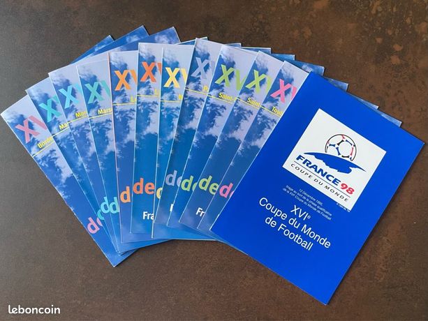 Lot De 6 Planches D'autocollants Footix - Coupe Du Monde 1998 - Sans Le Timbre