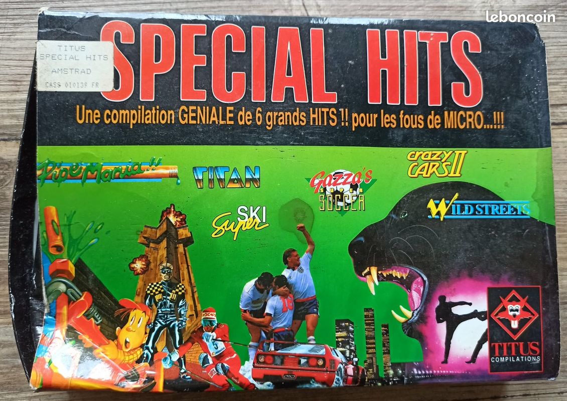 Jeu AMSTRAD CPC - 'Les Stars Hollywood' - 4 Jeux De Combat - État Correct, Opérationnel