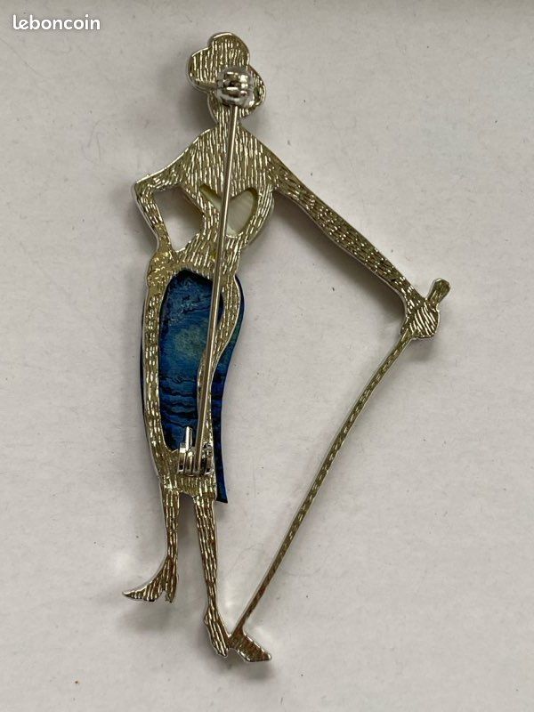 Bijoux Vintage Brooch Broche résine moulée et sérigraphiée | UK