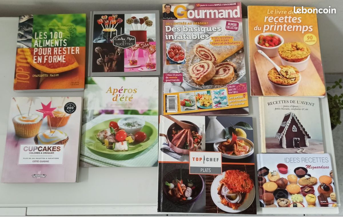 9 Livres cuisines apéro, sucettes, top chef, cupcakes, noël (image 1)