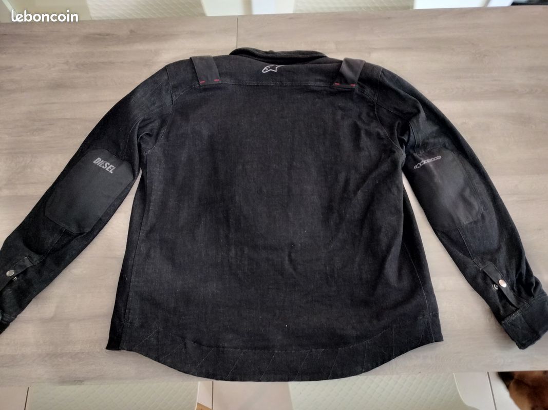 Alpinestars x Diesel AS-DSL Toshio Denim Overshirt + dorsale (image 2)