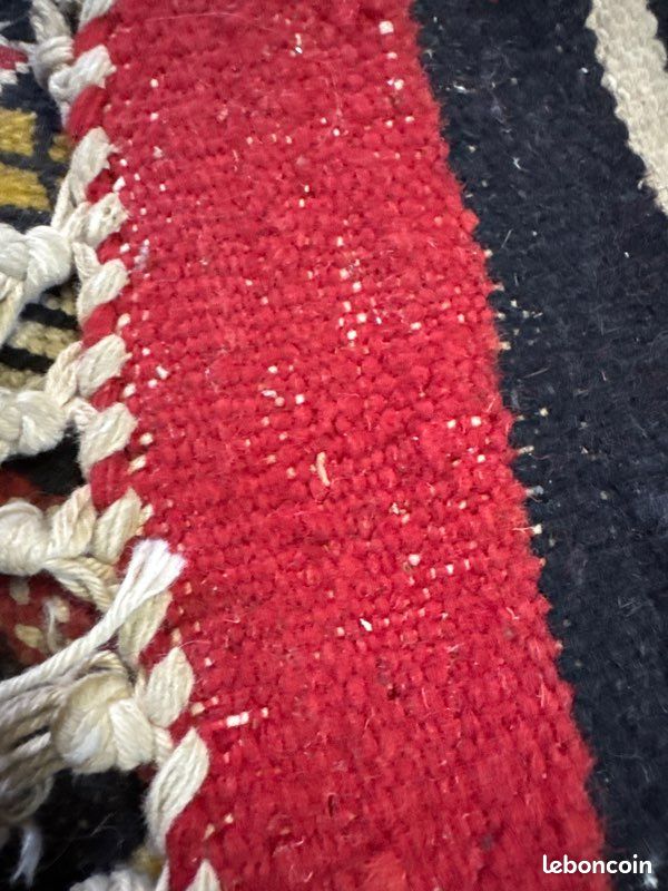 Tapis Kilim Berbère ancien 3x2 m – Grand tapis tribal fait main laine (image 4)