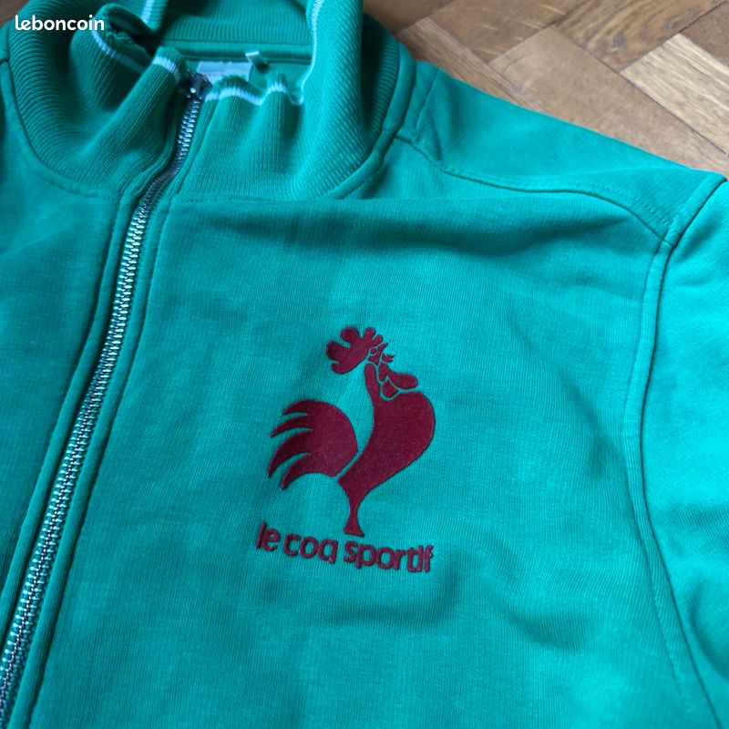 Vintage AS Saint-Etienne - Veste De Foot Le Coq Sportif - Vert - Taille L