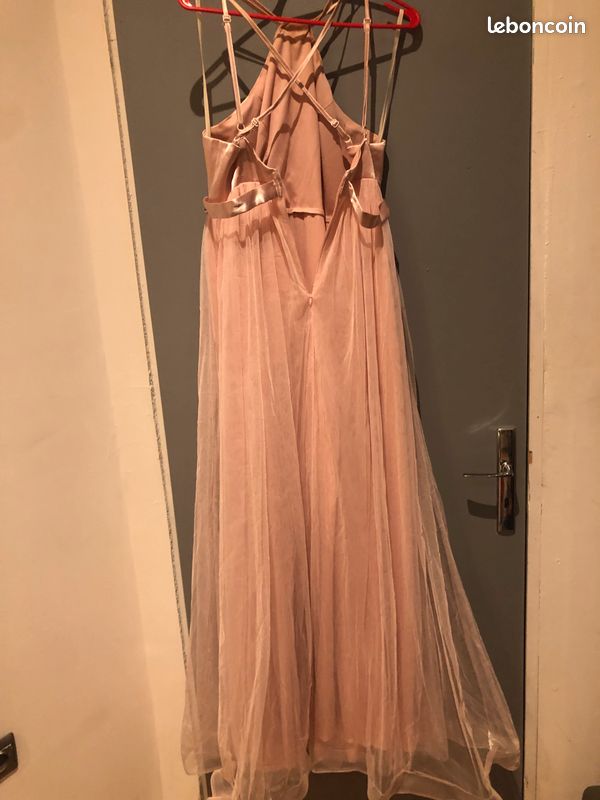Robe en tulle et satin rose (image 2)