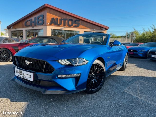 FORD MUSTANG V8 5.0 GT CABRIOLET PHASE 2 BLEU SAPHIR * DISPO ET VISIBLE SUR NOTRE PARC* 46900 eur (image 1)