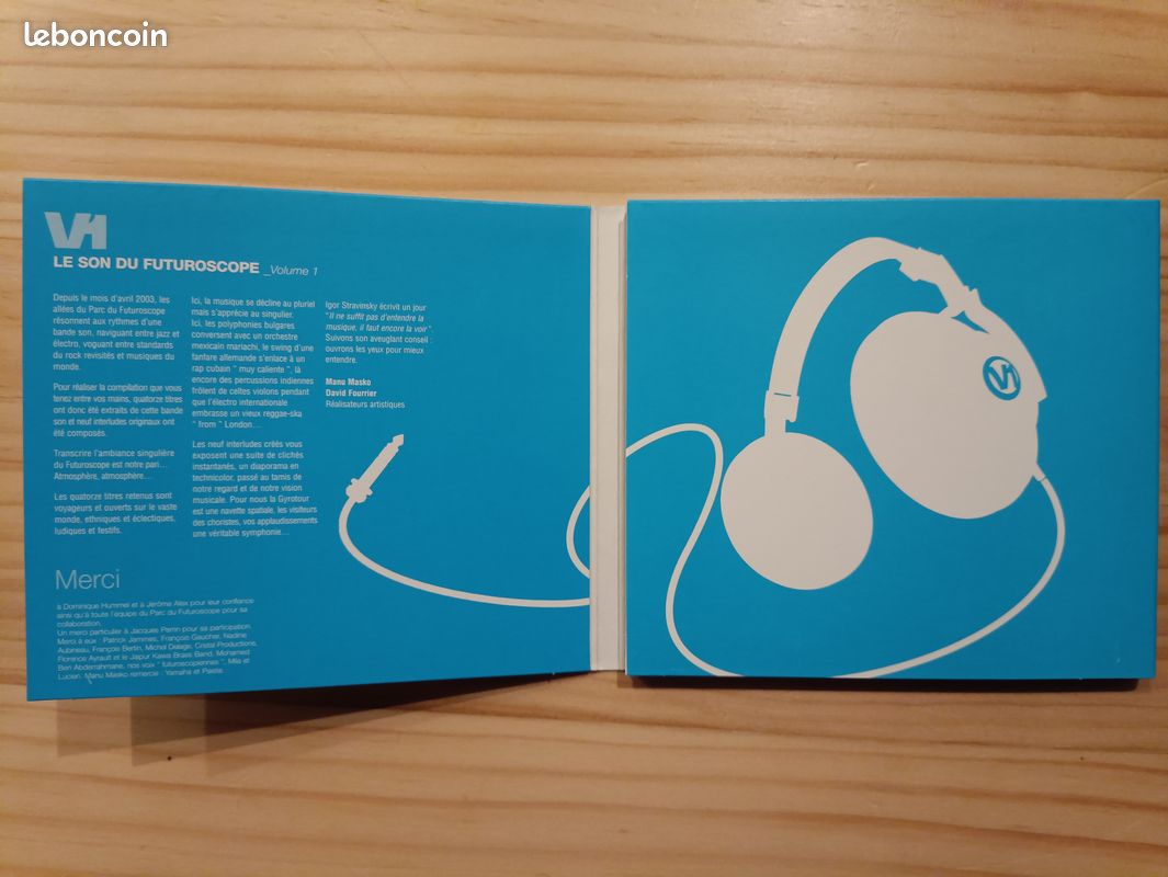 CD Le son du Futuroscope Volume 1 (image 3)
