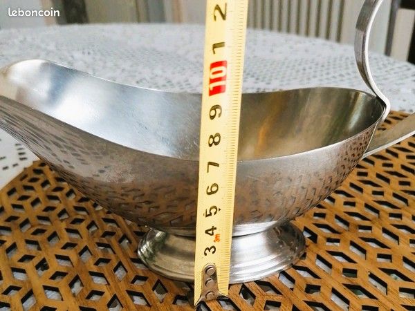 5 Plateaux + Saucière Letang Remy Paris - Inox Alimentaire - Fabrication Française