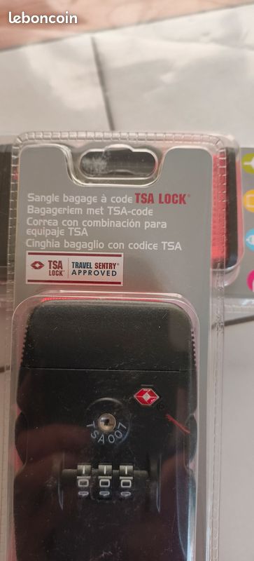 Pack De 2 Sangles TSA Pour Bagages - Modèles Lumineux Et Personnalisables, Homologuées Voyage