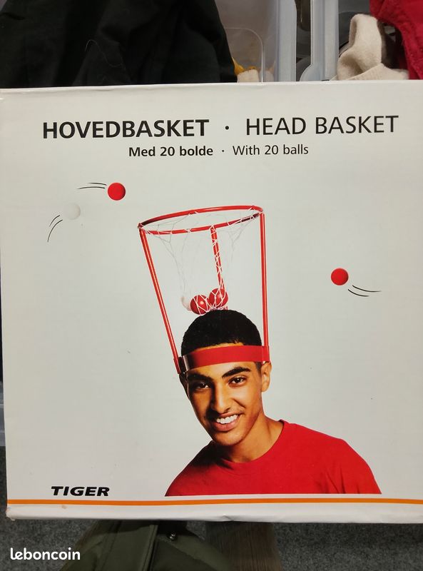 NOVELTY PLACE Head Panier De Basket Pour Enfants Et Adultes - Bandeau Réglable Avec 20 Balles