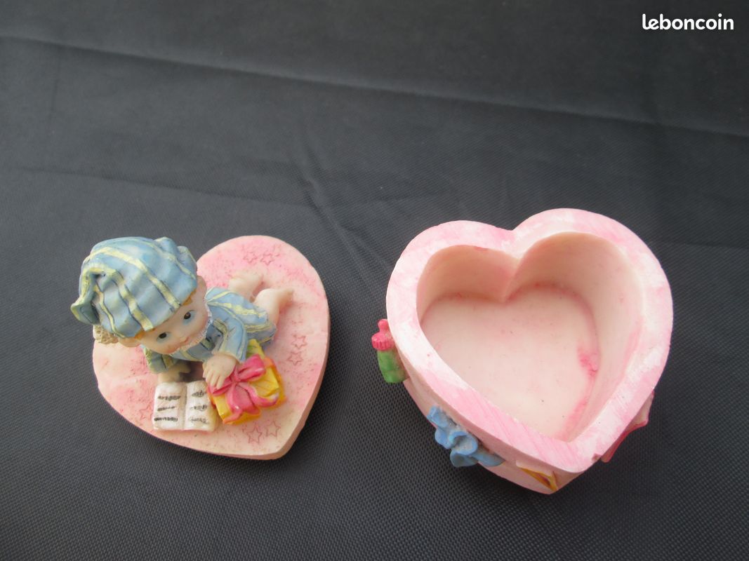 PETITE BOITE A DENTS ou A BIJOUX - EN CERAMIQUE - VINTAGE - TRES BON ETAT (image 3)