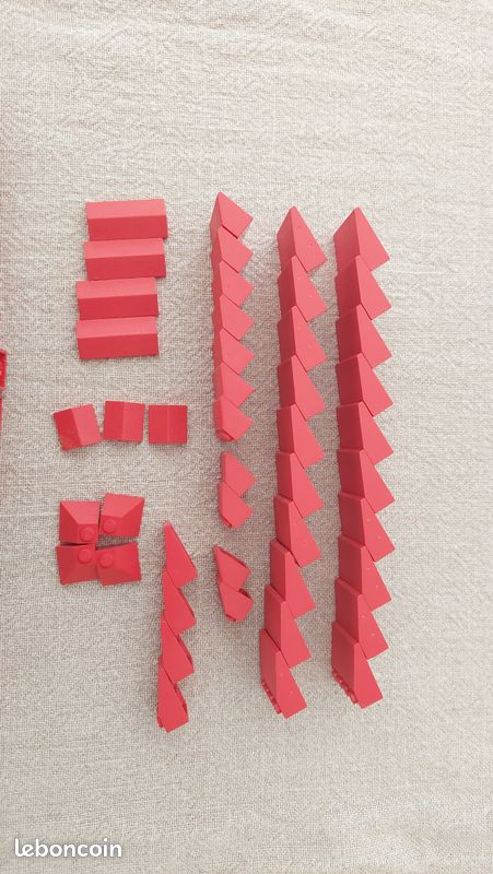 Lego en vrac couleur rouge (image 3)