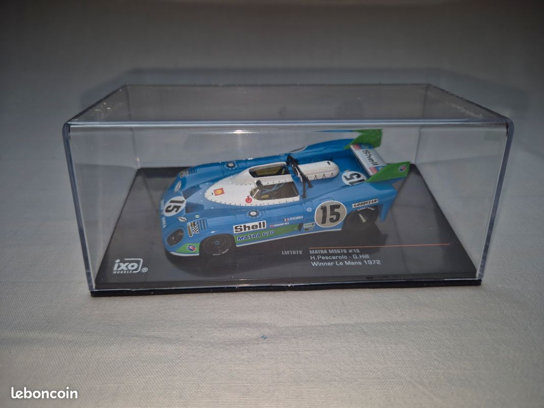 Ixo 1/43 – Matra 670 #15 – Vainqueur Le Mans 1972 – Miniature Diecast