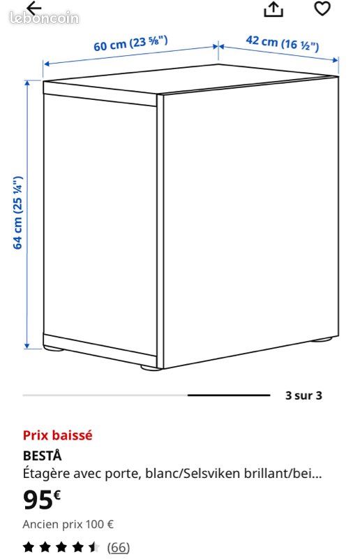 Meuble Besta IKEA (image 2)