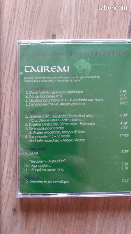 Cd sur les compositeurs classiques de signe Taureau (image 2)