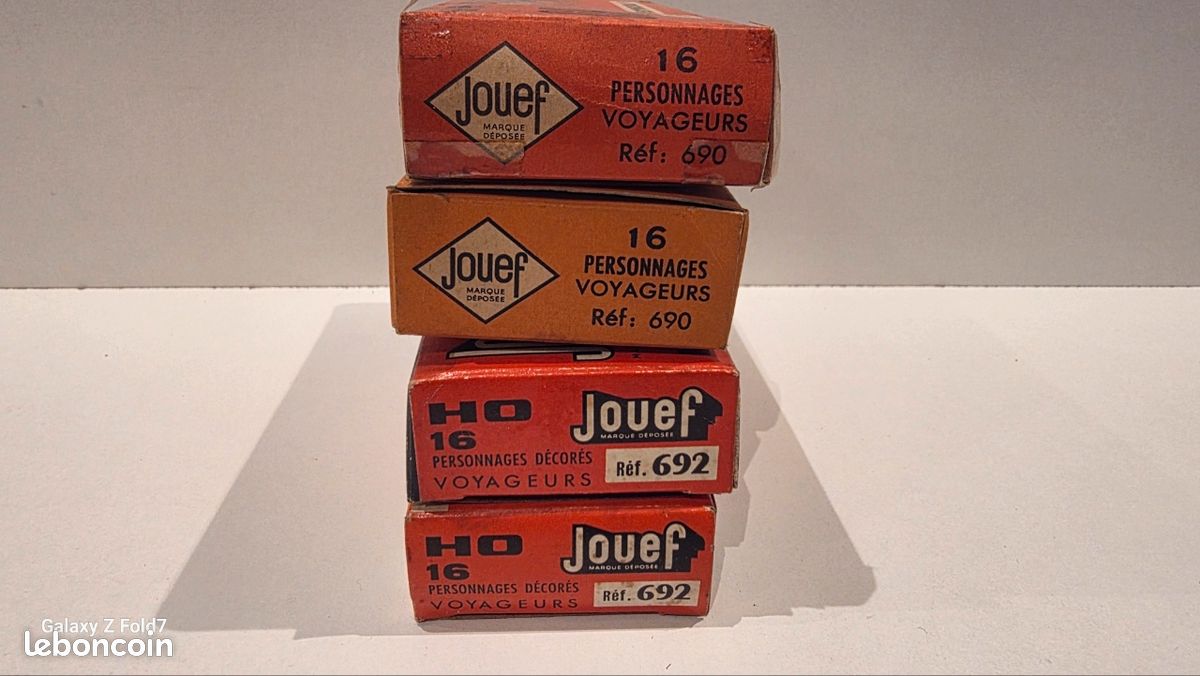 Lot De 19 Boîtes Vides Jouef - Voitures Et Fourgons - Échelle HO 1/87 - France