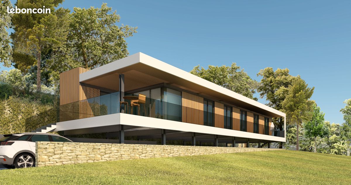 Terrain viabilisé avec permis de construire purgé maison contemporaine · à Cubzac-les-Ponts · 120 000 €