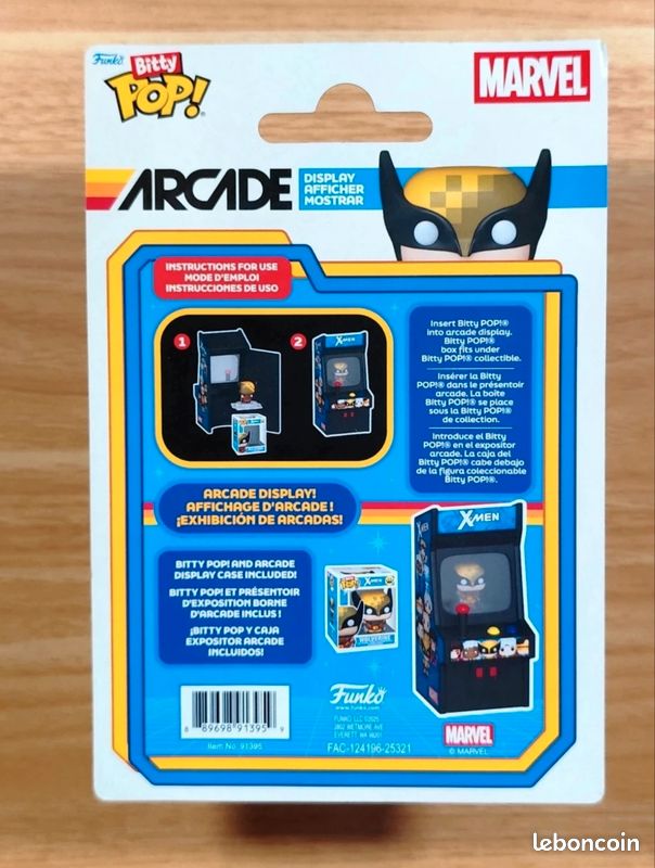 Funko Bitty Pop Arcade Marvel X-Men - Présentoir Borne d'Arcade & Wolverine (image 4)