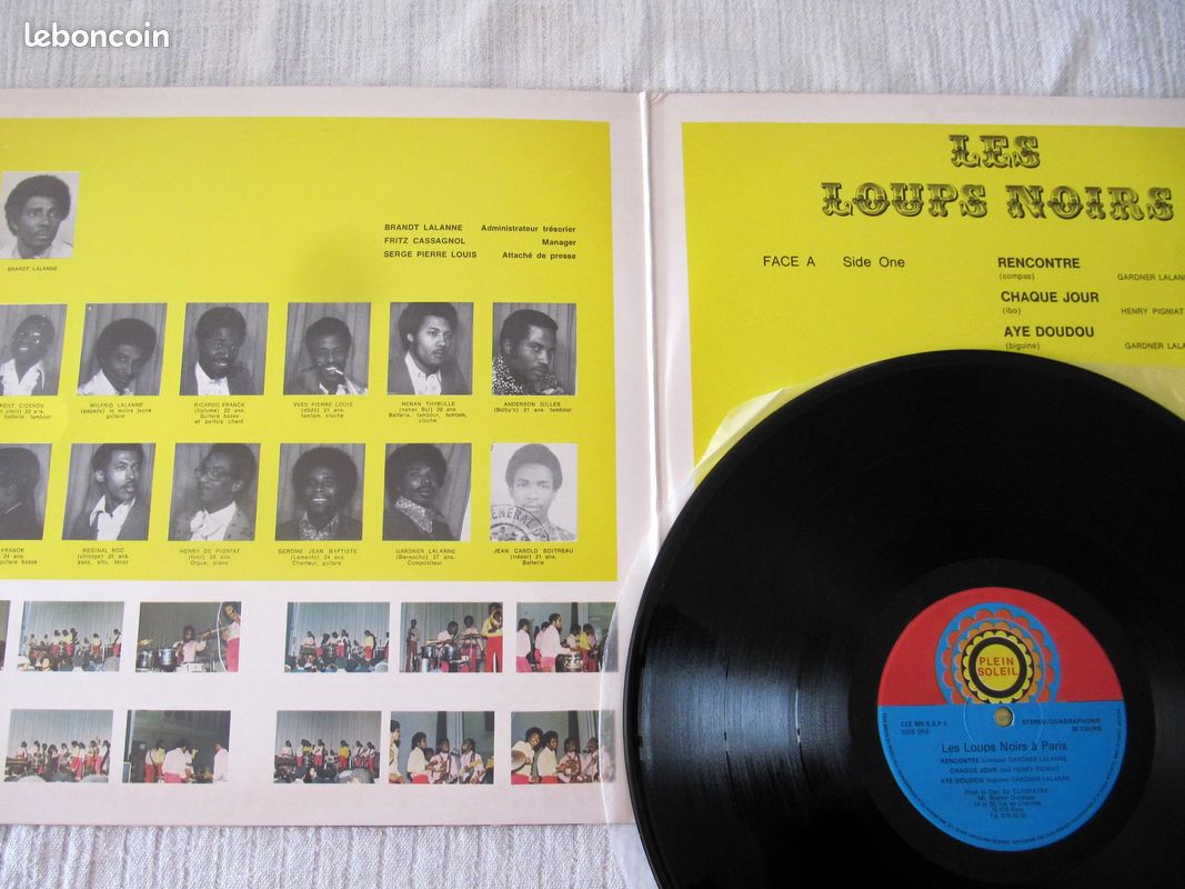 Les Loups Noirs – A Paris / WEST INDIES HAITI VINYLE 33T LP (image 3)