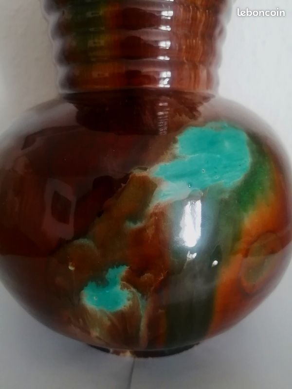 Magnifique vase émaillé Schmitter grès d'Alsace (image 3)