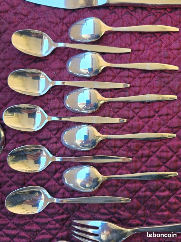 Ménagère 10 couverts 42 pièces Christofle Orly par Sabatini état proche du neuf (image 11)