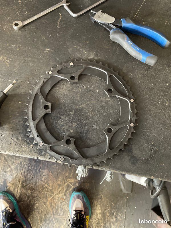 Plateau Stronglight 42 Dents – 5 Bras 144 BCD, Vélo Piste/Rétro (Pièce D'usure)
