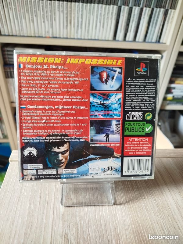 Mission impossible ps1 pal fr - Jeux vidéo