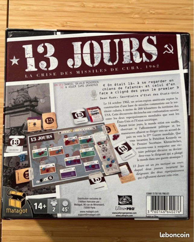 13 jours – La crise des missiles de Cuba 1962 – Jeu de société – Neuf sans étiquette (image 2)
