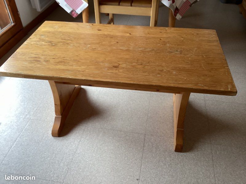 Table basse de salon en pin massif (image 4)