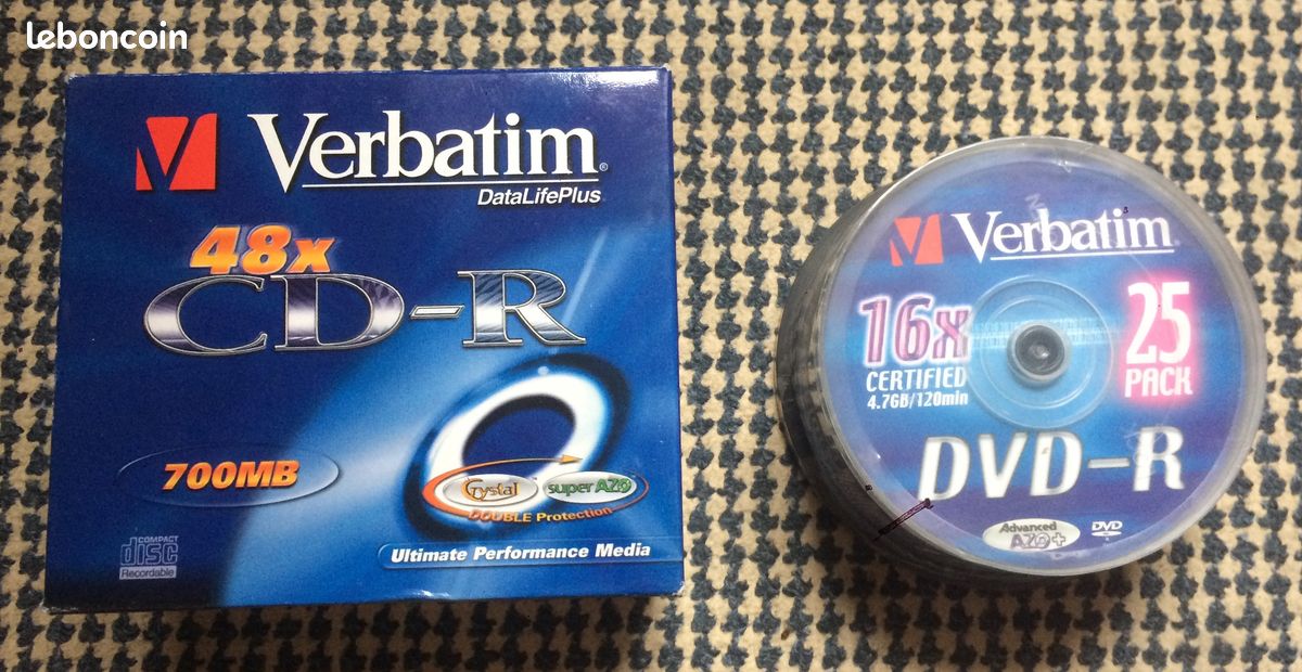 CD-R, DVD-R, K7, Mini-Disc, Disquette (image 1)