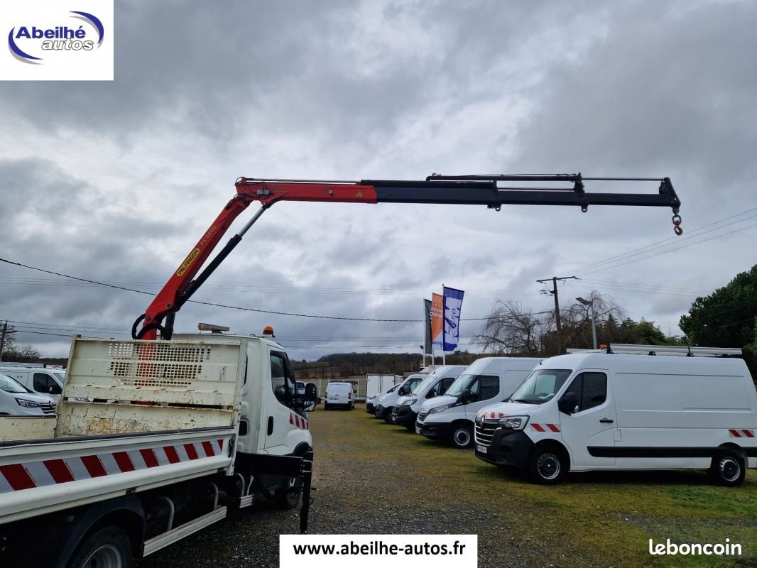 Iveco Daily CHASSIS CABINE 35C14 BENNE +GRUE (image 9)