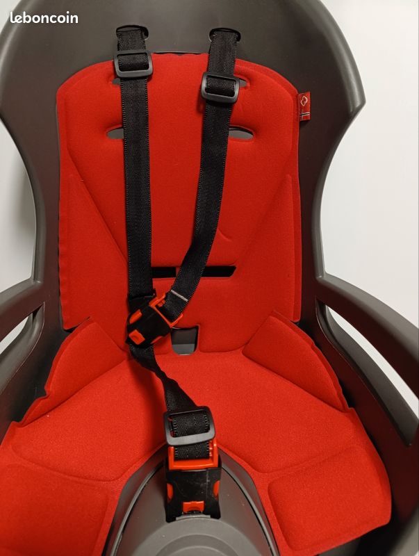 Siège Avant Vélo Enfant Avec Pédales Et Poignée - Charge Max 30 Kg - Pour Tige De Selle 31,8 Mm - Installation Facile - Rouge