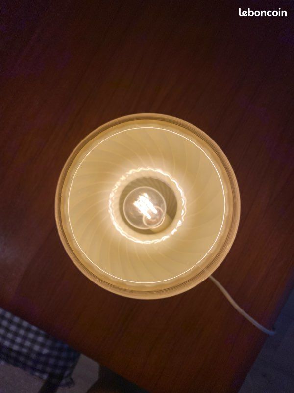 Lampe champignon Murano jaune pâle (image 3)