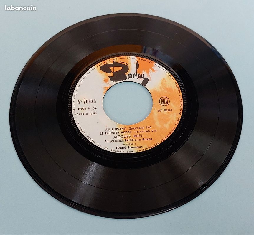 45T vinyle, Jacques Brel "Jef" etc (image 4)