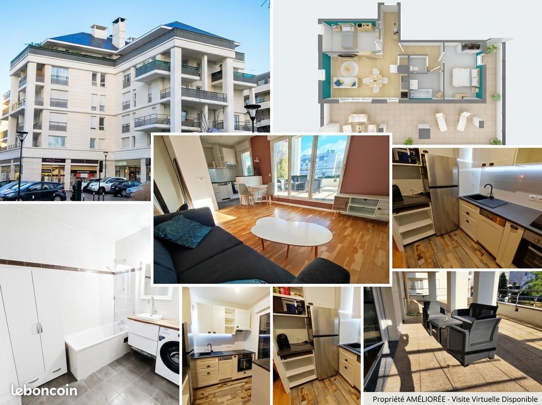 Appartement 3 pièces 62 m² · à Saint-Gratien · 62 m² · 1 550 €/mois