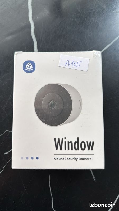 Caméra De Surveillance WiFi Fenêtre 2K - 2 Pièces - Vision Nocturne Couleur, Détection IA Personne/Véhicule, Audio Bidirectionnel - Installation Magnétique