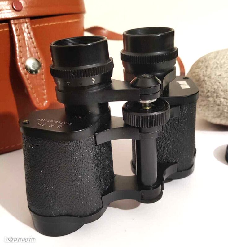 Jumelles Starlight 8x30 vintage en métal noir avec étui rigide - Sport & Plein air
