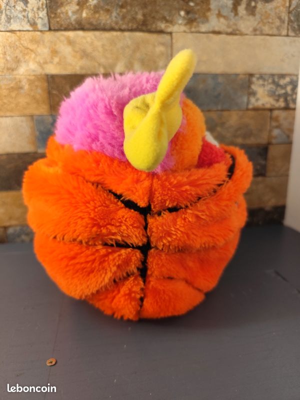 525⚜️Ancienne Peluche Doudou Popples Sports Basket Ball Dunker Vintage