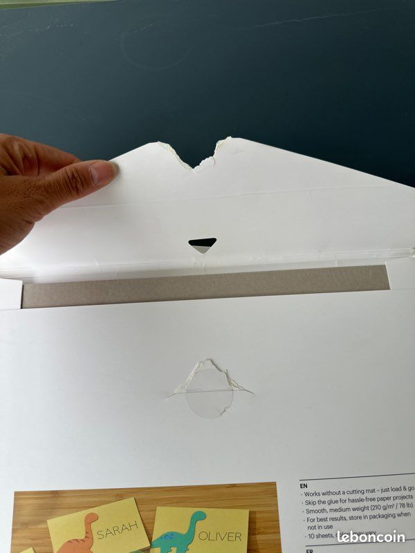 Lot 2 packs papier cartonné autocollant blanc (image 5)