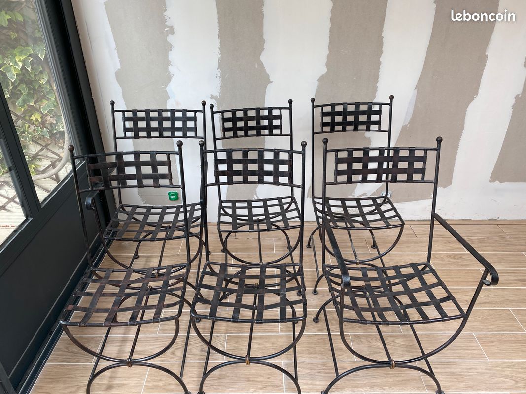Chaises en fer forgé (image 2)