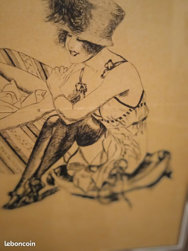 Elegante Lithographie Art Deco (image 3)