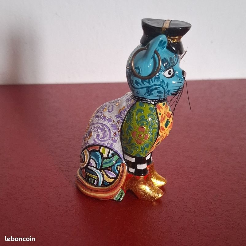 Sculpture chat num 5113. Hauteur 10 cms (image 2)