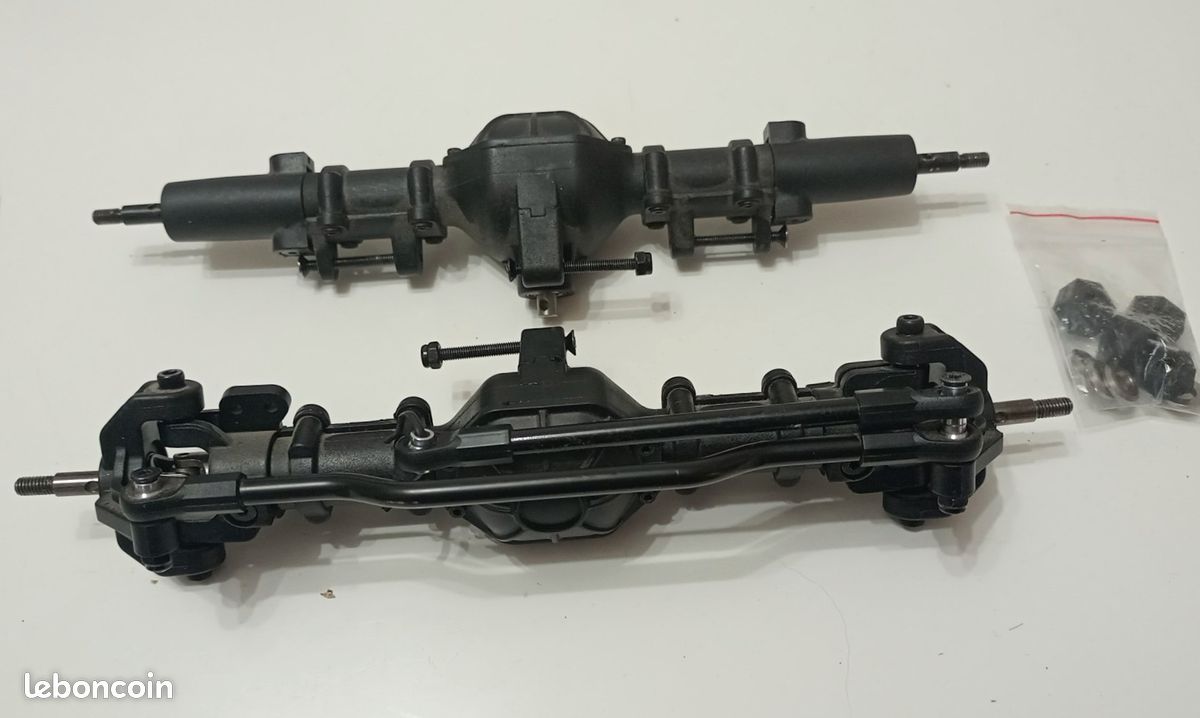 Fockety Essieux RC, essieu Complet Droit Avant arrière 1/10 avec Dents d'engrenage 38T/15T, 2 Arbres de Transmission en métal Robustes et durables Fockety Essieux RC, essieu Complet Droit Avant arrière 1/10 avec Dents d'engrenage 38T/15T, 2 Arbres de Transmission en métal Robustes et durables